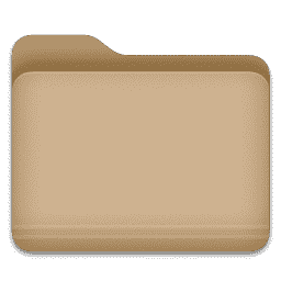 Very Light Brown Color - Folder macOS icon