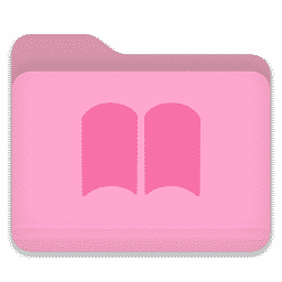 Folder Light Pink Books