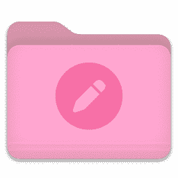 Folder Light Pink Edit