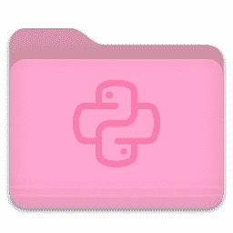 Folder Light Pink Python