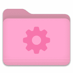 Folder Light Pink Settings