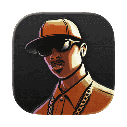 GTA San Andreas, Grand Theft Auto (Liquid Glass Dark)