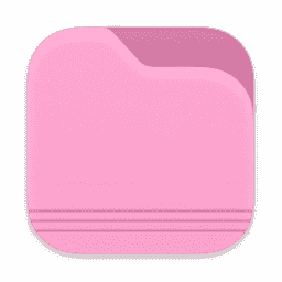 Square Folder Light Pink