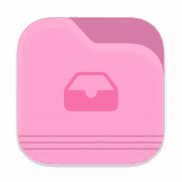 Square Folder Light Pink Dock