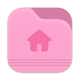 Square Folder Light Pink Home